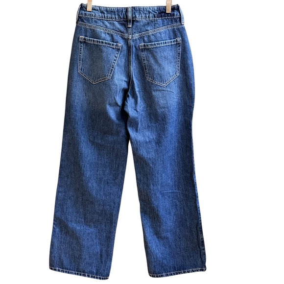 NWT Hollister Jeans Curvy Mid Rise Baggy Wide Leg Womens 25 Boho Winter Casual - Picture 4 of 8